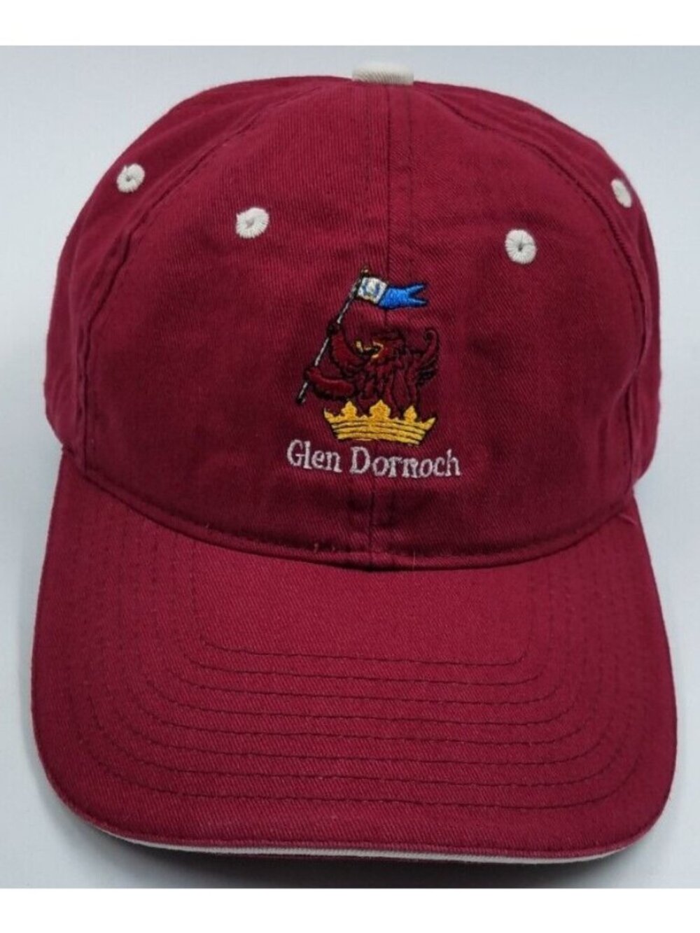 Glen Dornoch Waterway Golf Burgundy Adjustable Town Talk Cotton Baseball Hat Cap